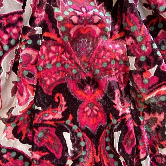 Free People All the time Velvet mini paisley dress small NWOT - Picture 14 of 14